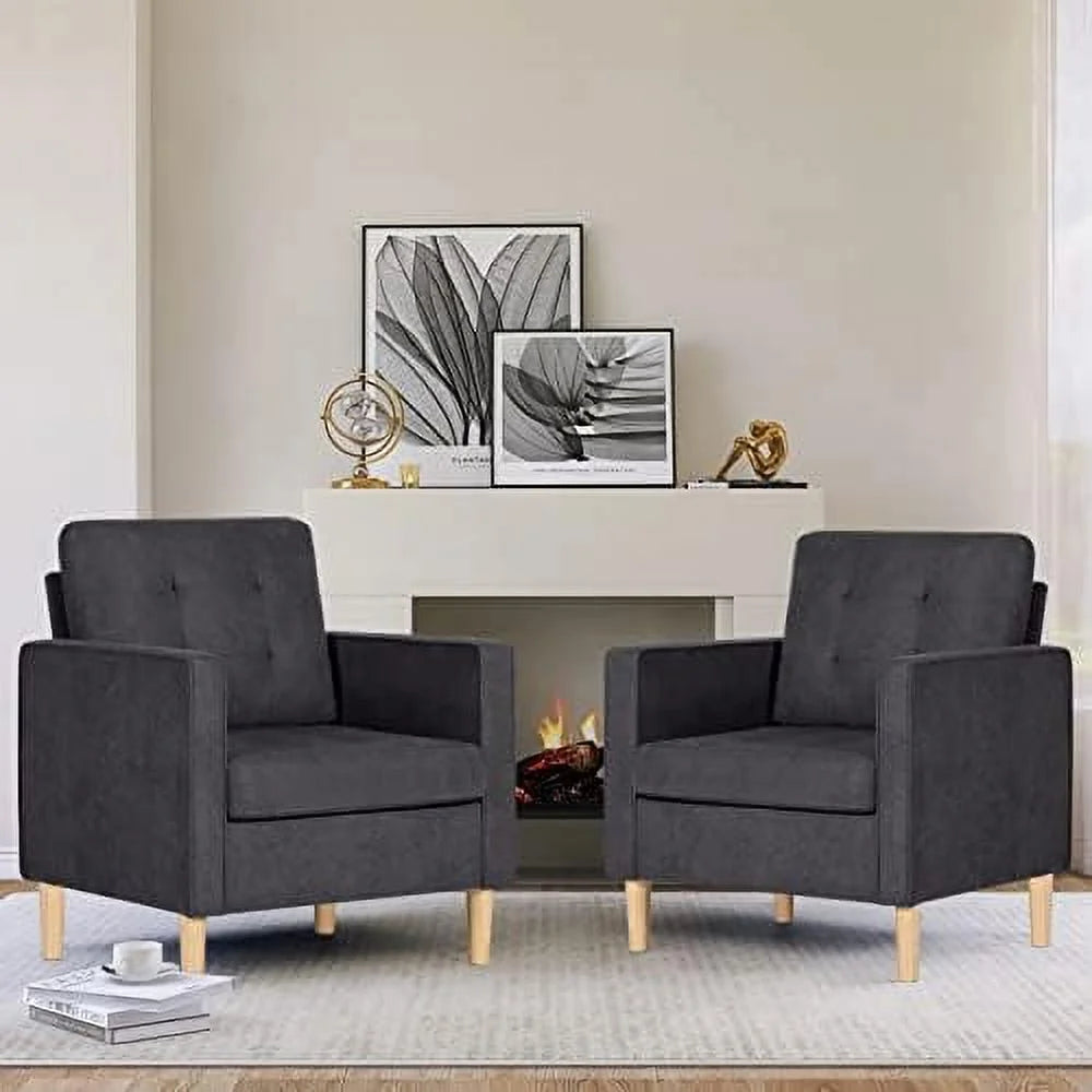 57" Tufted Loveseat and Chair Set of 2 M553363