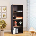Walnut 4 Shelves Standard Bookcase N56091