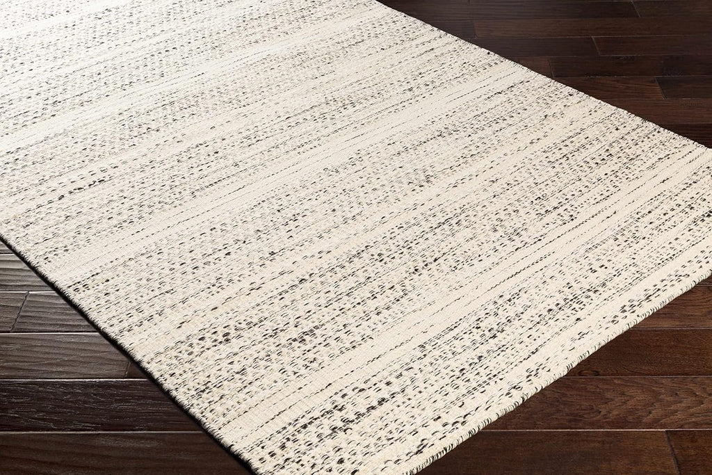 Natural Fiber Wool Area Rug - Black, Cream, Beige - 8'10" x 12' H520429
