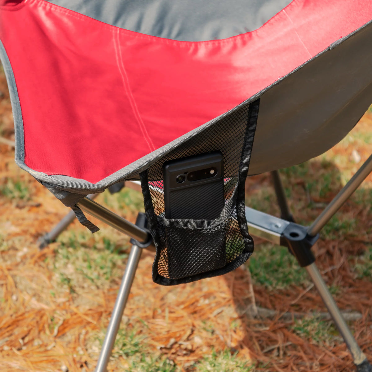 Red and Gray Backpack Camping Chair B78418