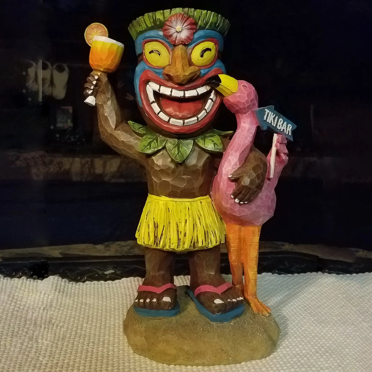 16" Solar Lighted Outdoor Garden Statue F53734