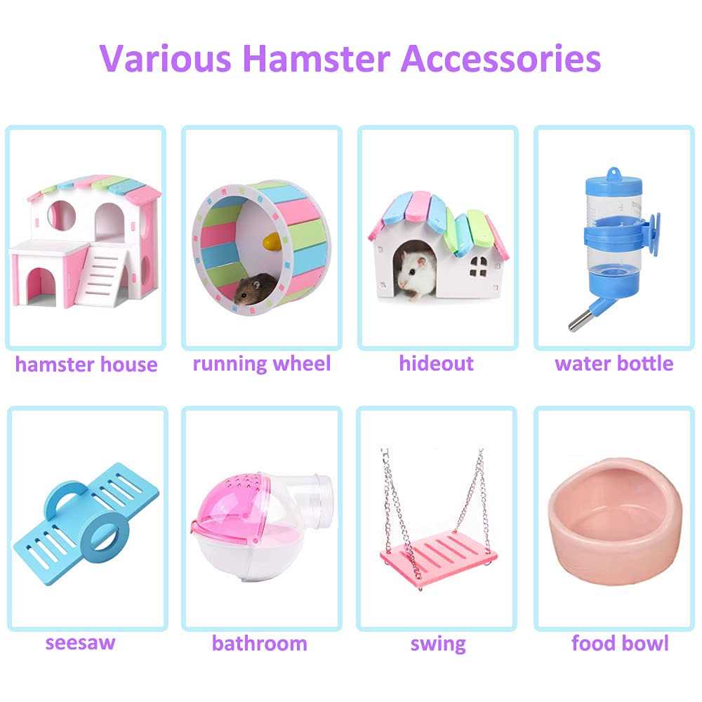 Large Hamster Cage with Crossover Tubes Tunnels P318