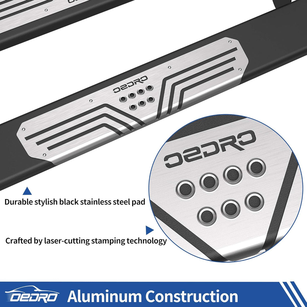 6.5 Running Boards Side Step Nerf Bars W401