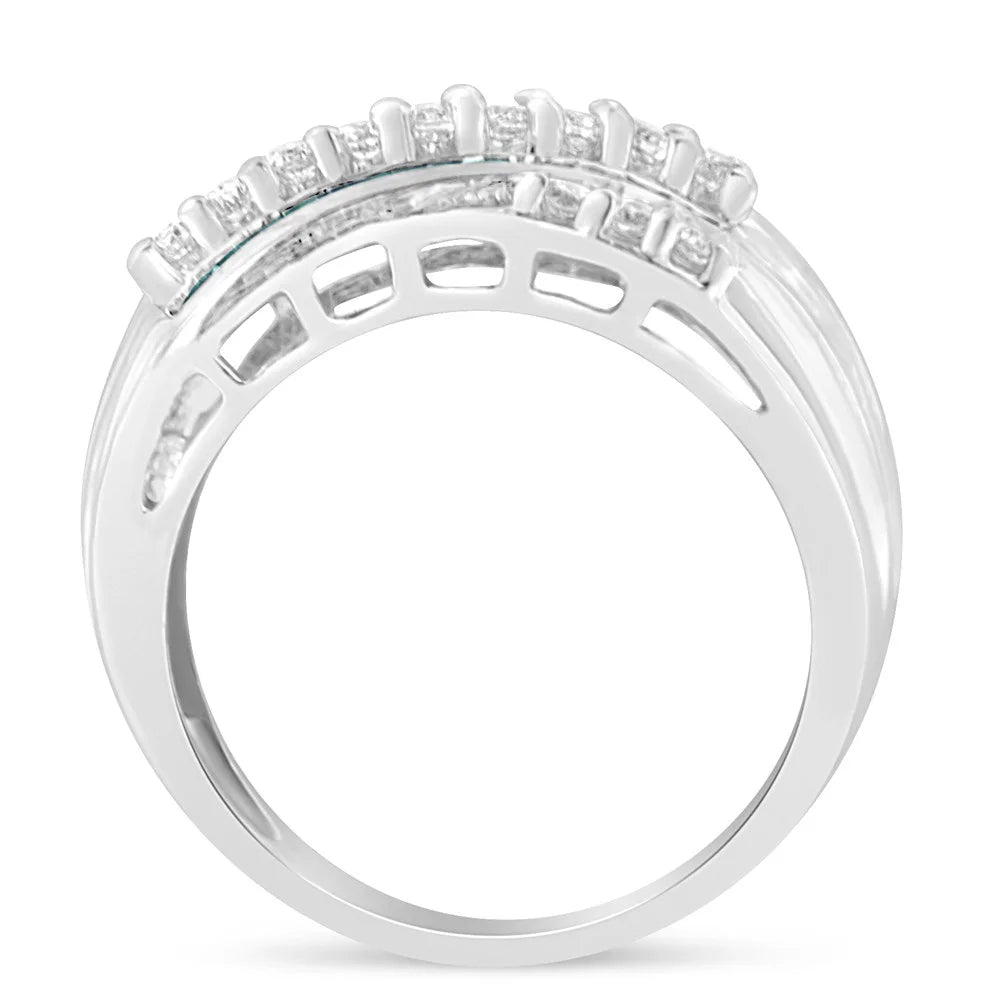 14k White Gold Diamond Band Ring L576239