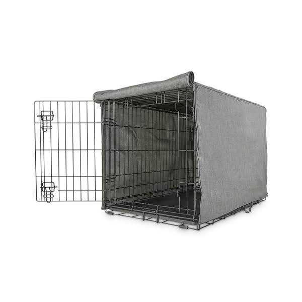 Grey Dog Crate Cover D11653