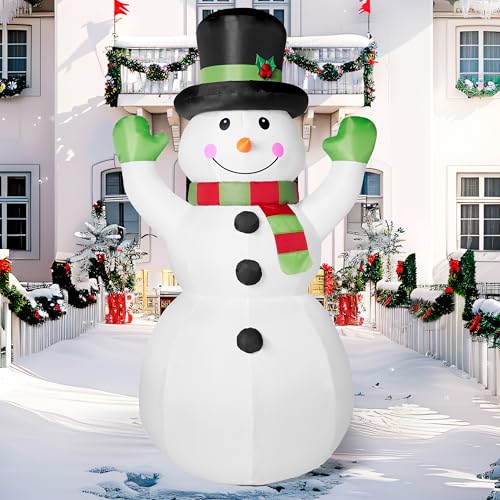 6 FT Tall Christmas Inflatables Snowman with Built-in LEDs R737