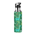 Dinosaur Green Stainless Steel Insulated Water Bottle with Straw Lid P186598