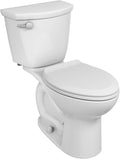Two-Piece Toilet with Slow-Close Seat, Elongated Front, Chair Height, White, 1.28 gpf M867766
