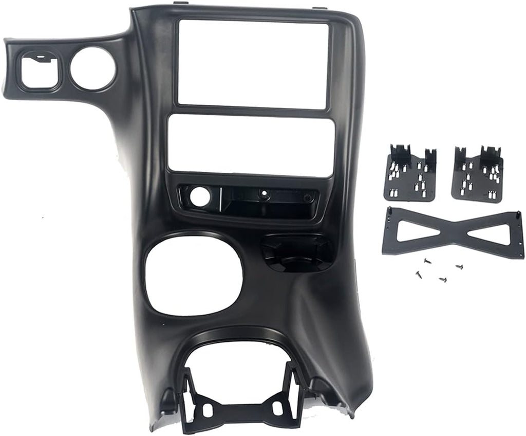 Matte Black Double Din Dash Installation Kit for Chevy Corvette C5 S988209