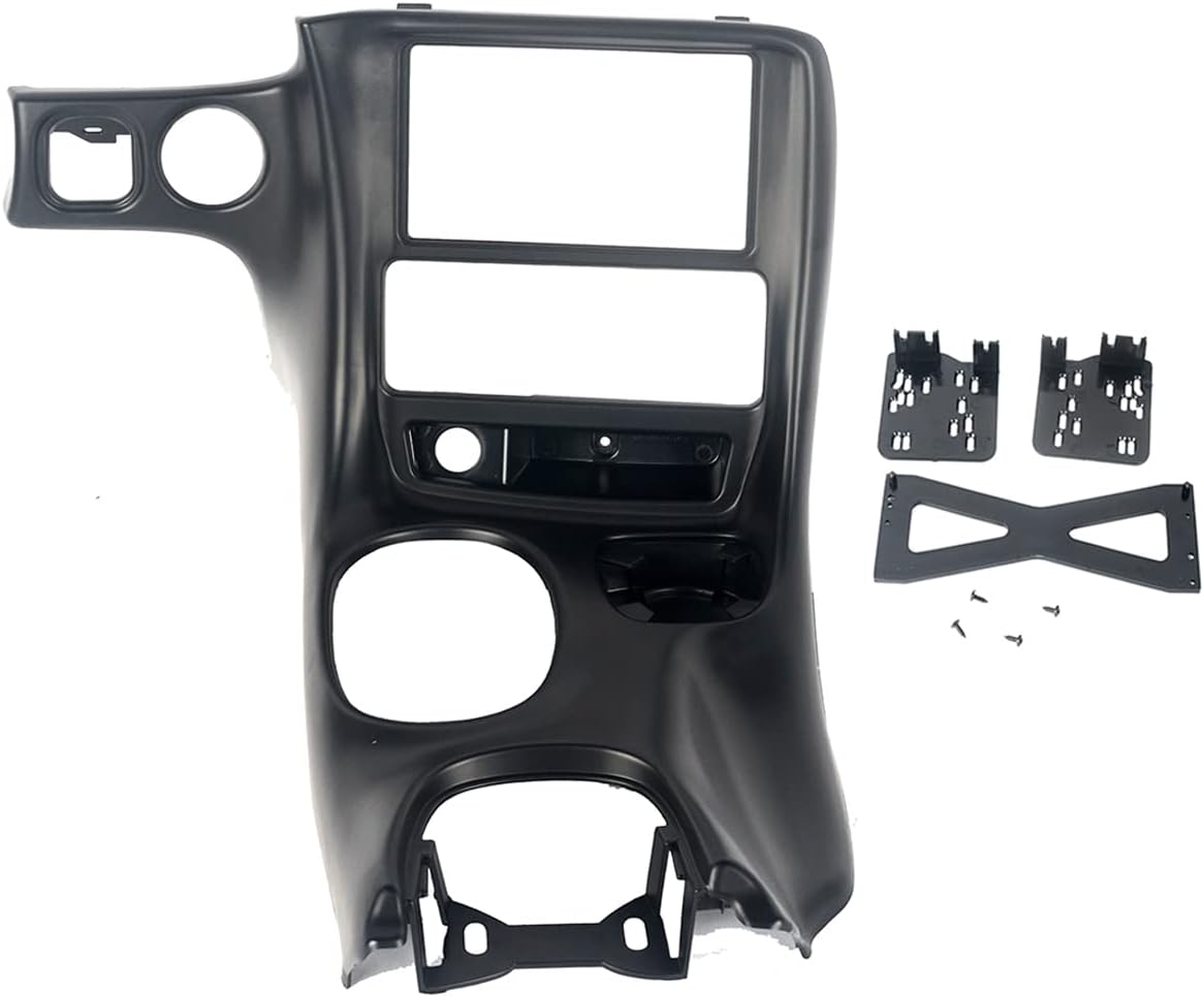 Matte Black Double Din Dash Installation Kit for Chevy Corvette C5 S988209
