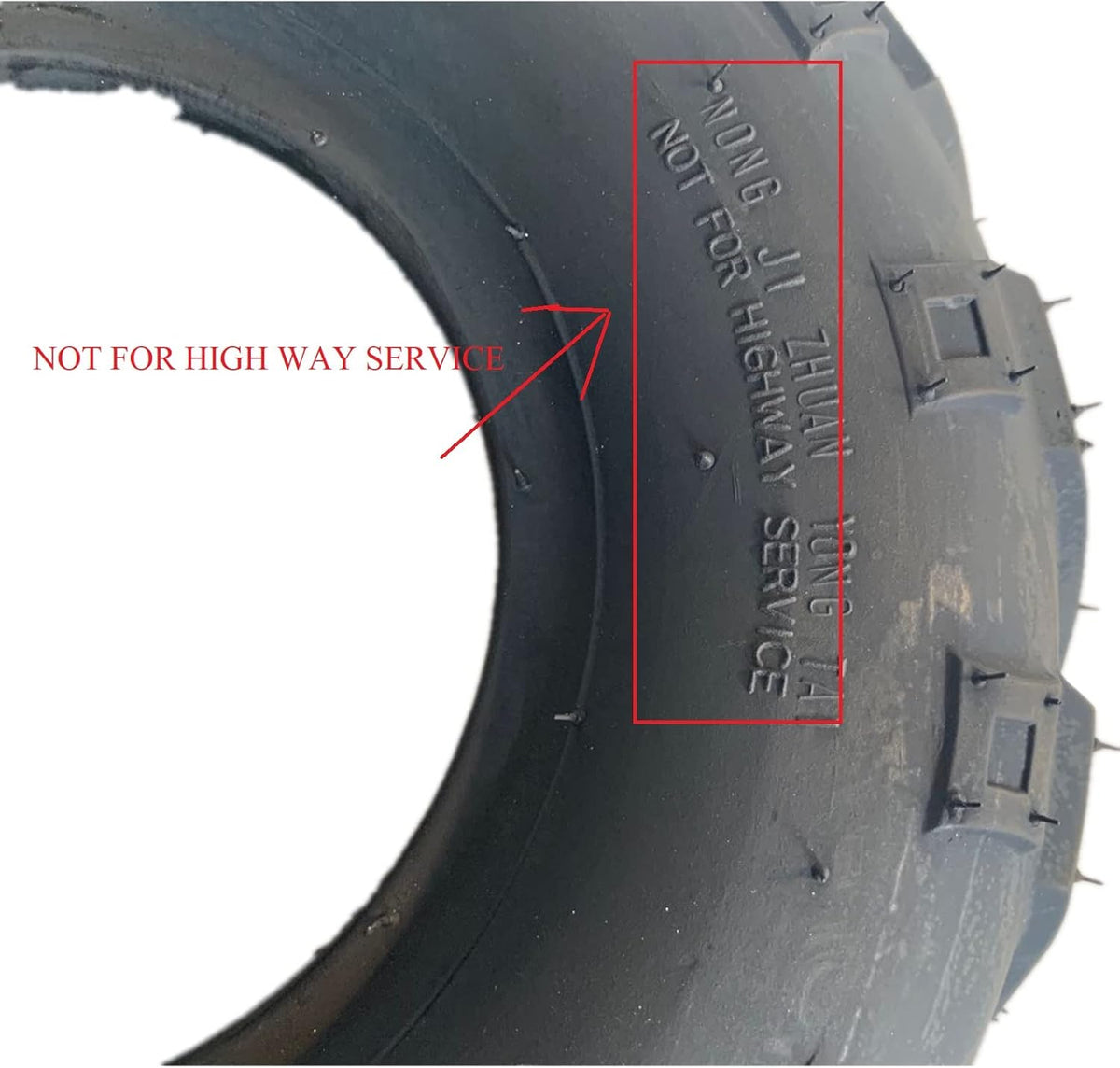 Set of 4 All Terrain ATV UTV Tires 25x8-12 Front 25x10-12 Rear 6PR U7692