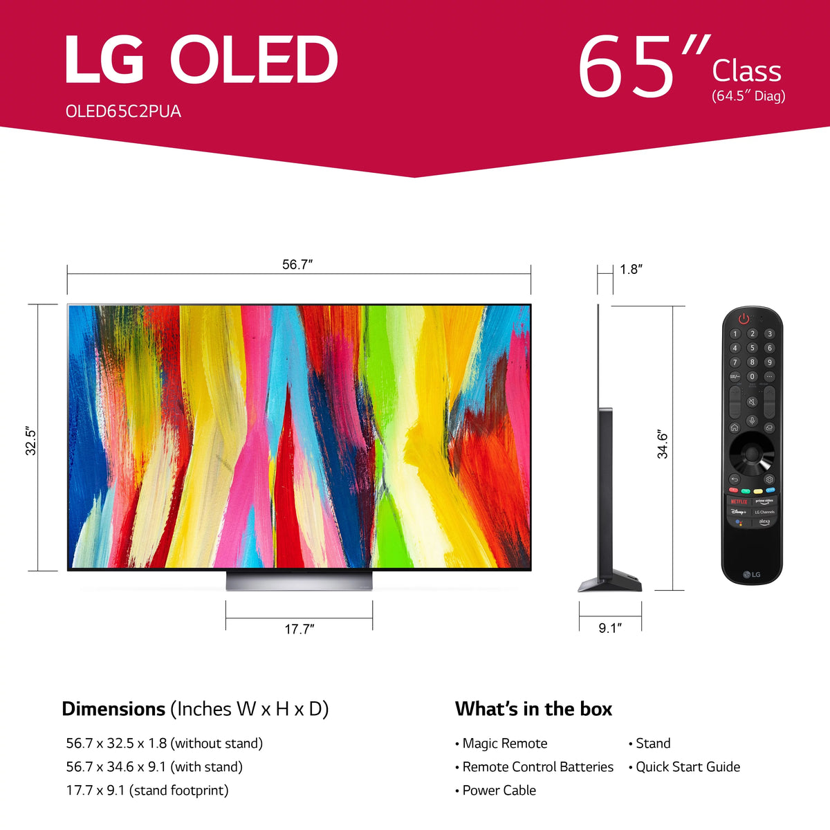 65 Class 4K UHD OLED Smart TV with Dolby Vision Y23687