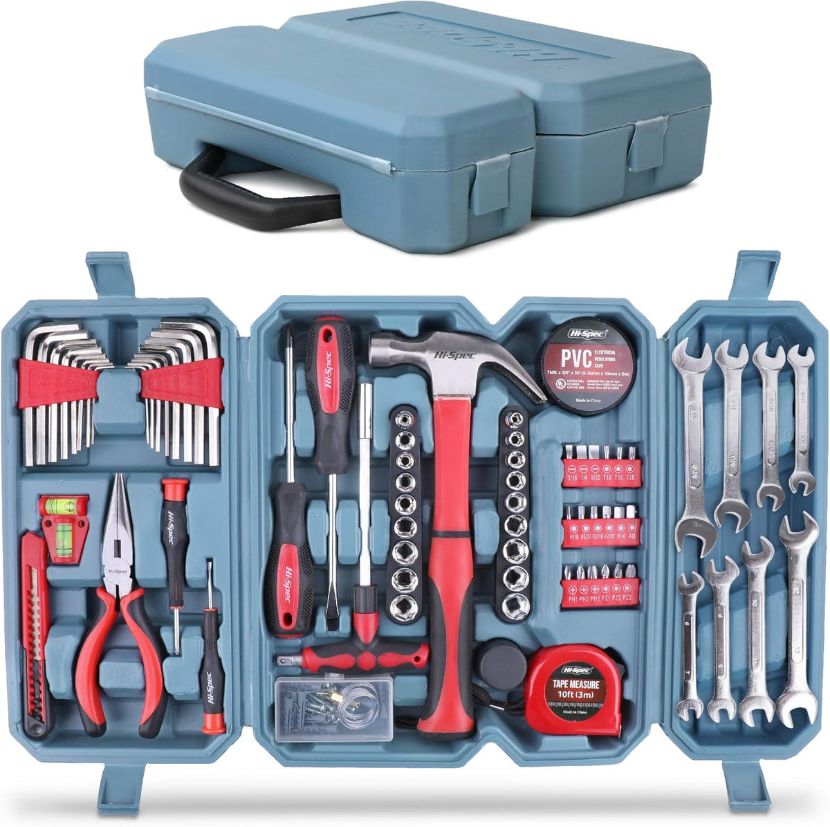 73 Piece Home & Garage Tool Kit Set with Tool Box Case I786870