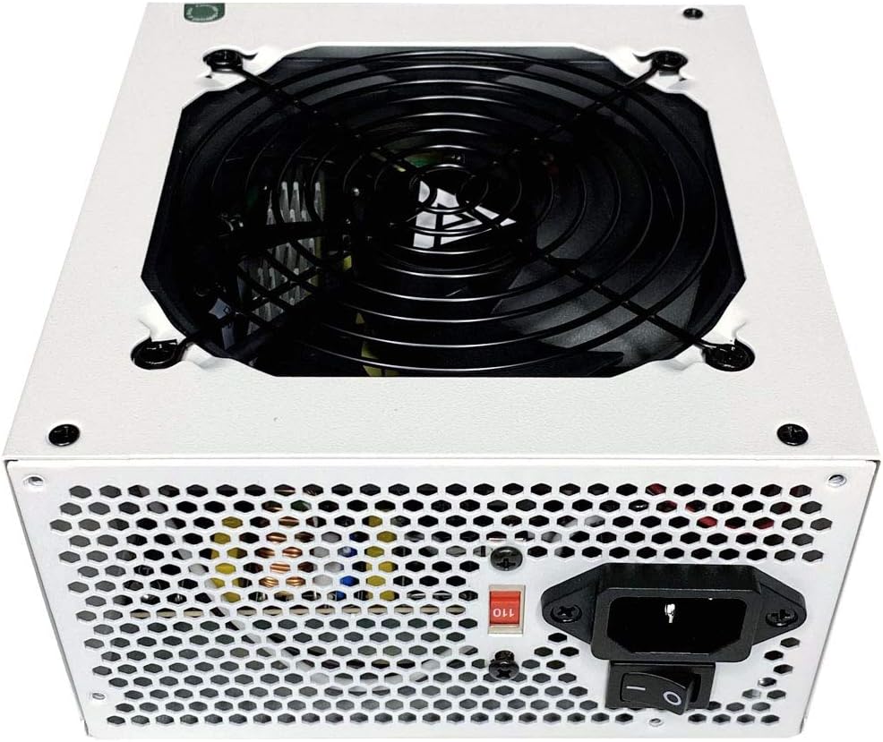 600W ATX Semi-Modular Power Supply with 120mm Black Fan L295498
