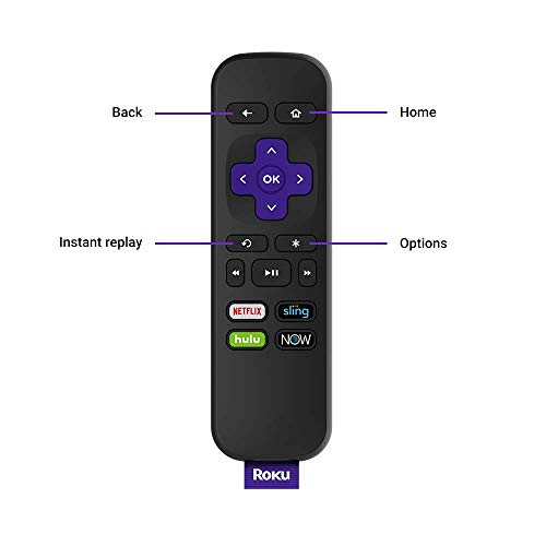 HD/4K/HDR Streaming Media Player with Remote and HDMI Cable, Black M727