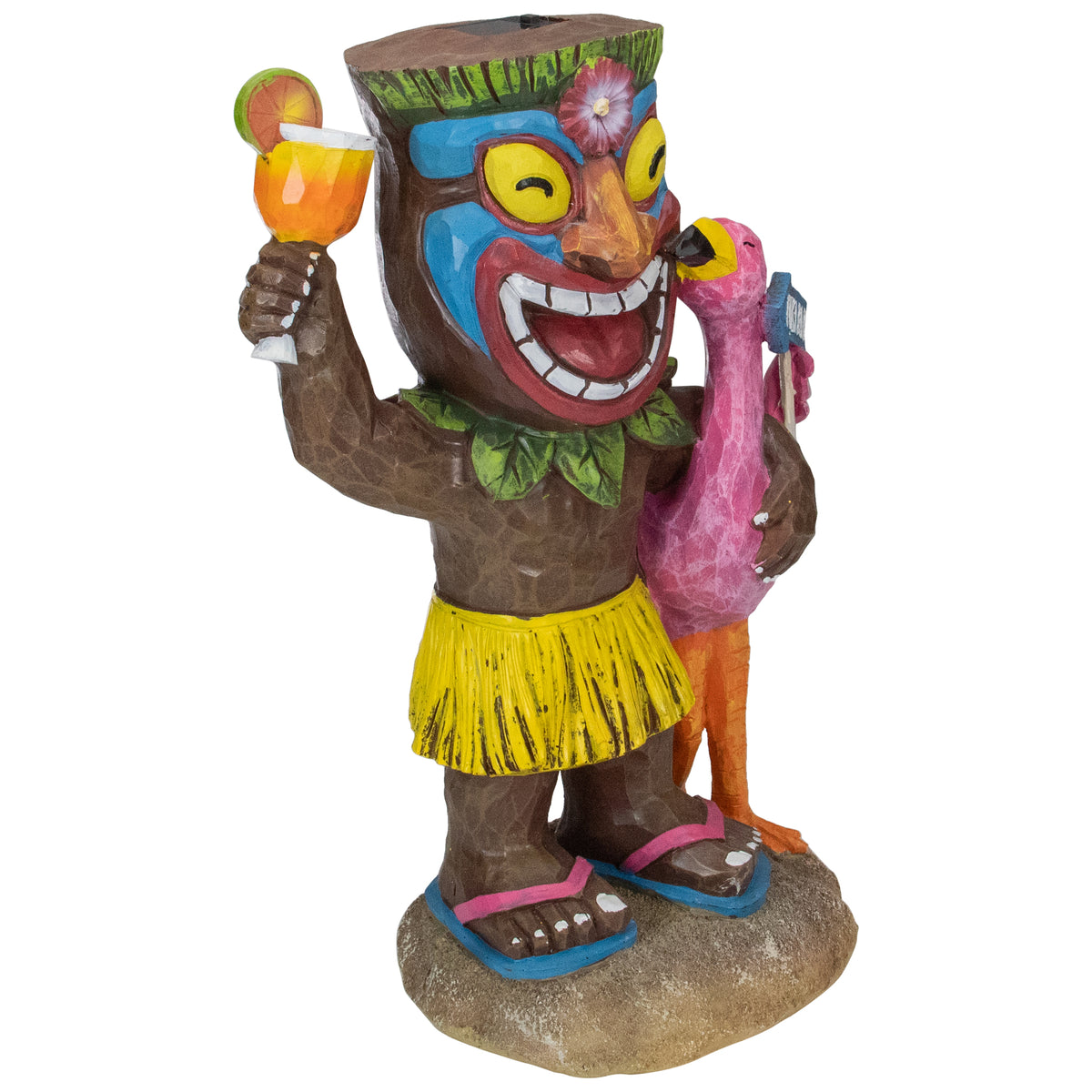 16" Solar Lighted Outdoor Garden Statue F53734