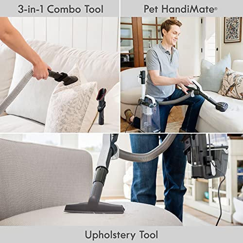Bagless Upright Vacuum with 4 Height Adjustment, Blue U522335