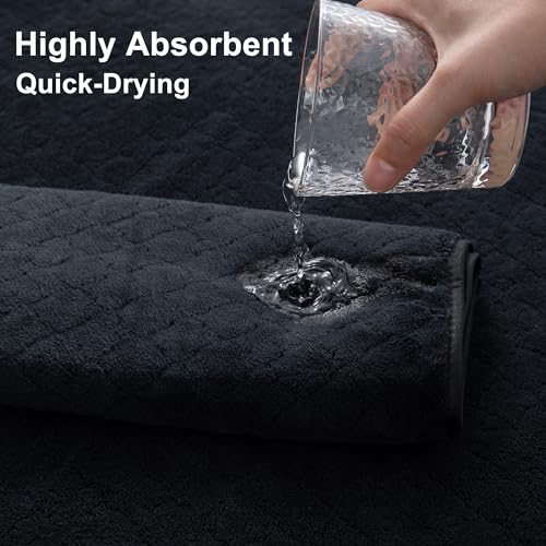 Extra Large Bath Towel Sets of 8, 2 Oversized Bath Towels, 2 Hand Towels, 4 Washcloths, 600GSM Soft Microfiber Quick Dry Highly Absorbent Bath Towels Sheets (Violet) Y75557