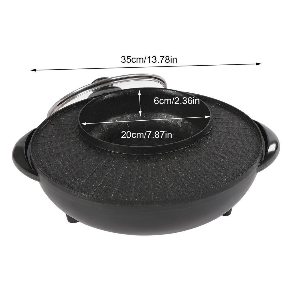 Portable Circular Hotpot Grill Combo Nonstick L17624