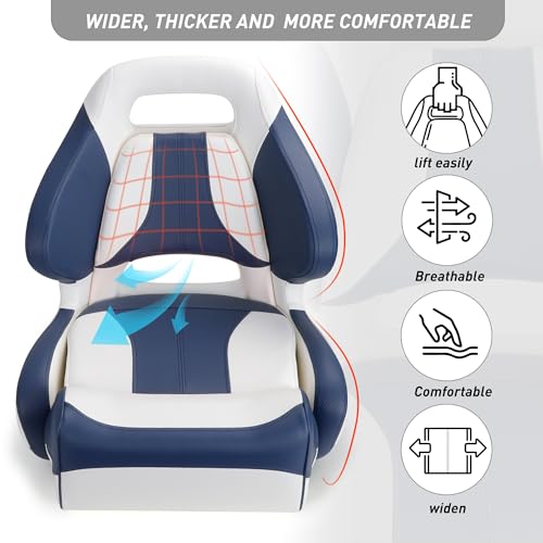 Yellowish-Brown/Black Flip Up Boat Bucket Seat Z30268