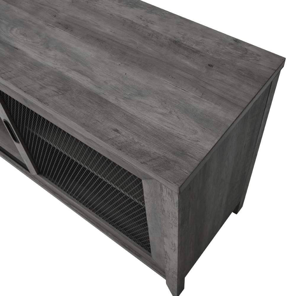 Industrial Sliding Mesh Door TV Console X688