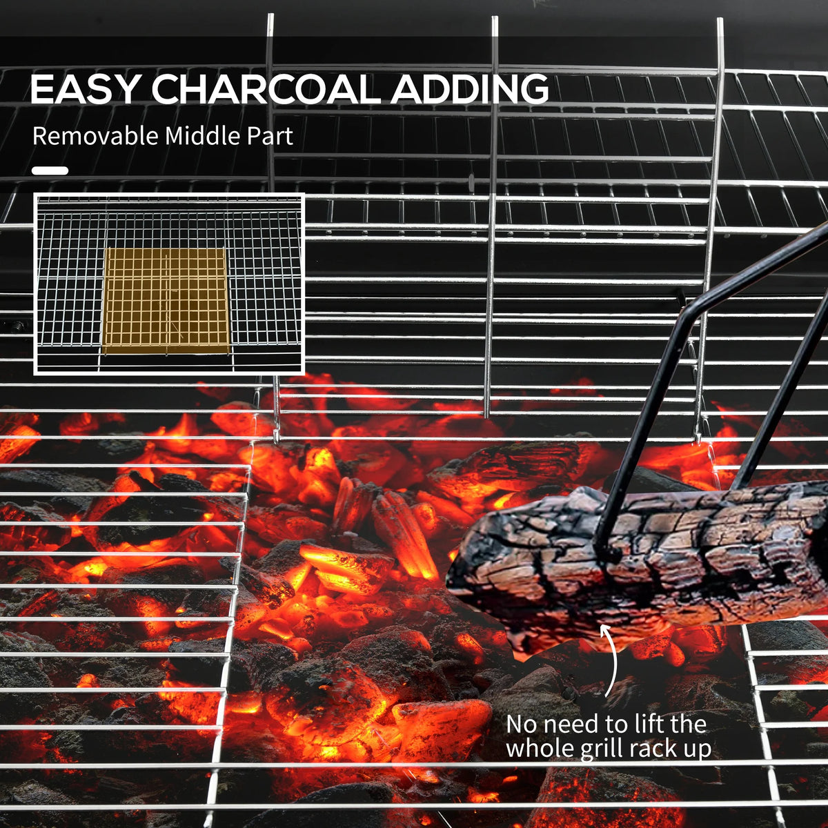 Wheeled Charcoal BBQ Grill C8113