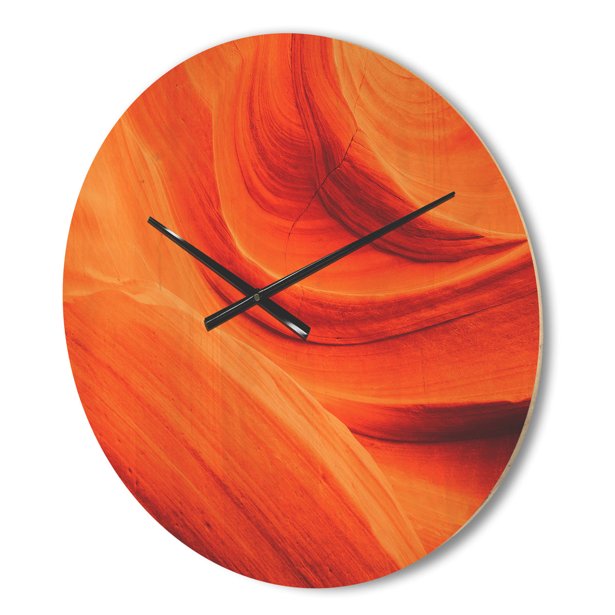 Orange Upper Antelope Canyon Landscape Wood Wall Clock P8734