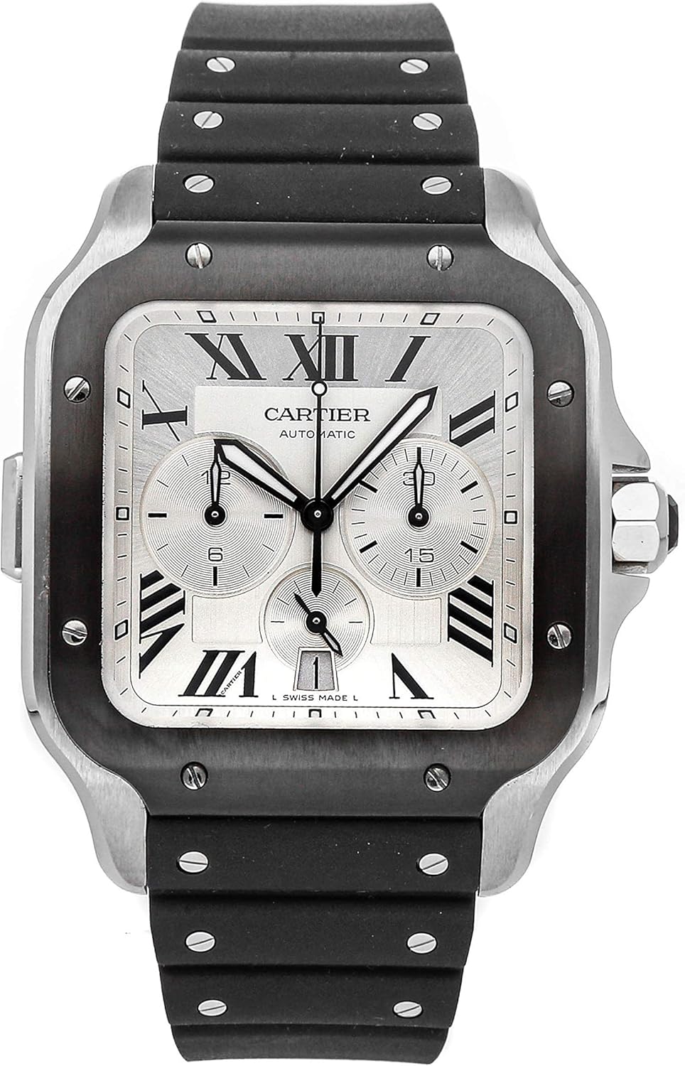 Silver Dial Chronograph Men's Watch D5424