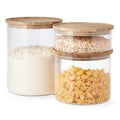 Glass Canister Set of 3 H6438