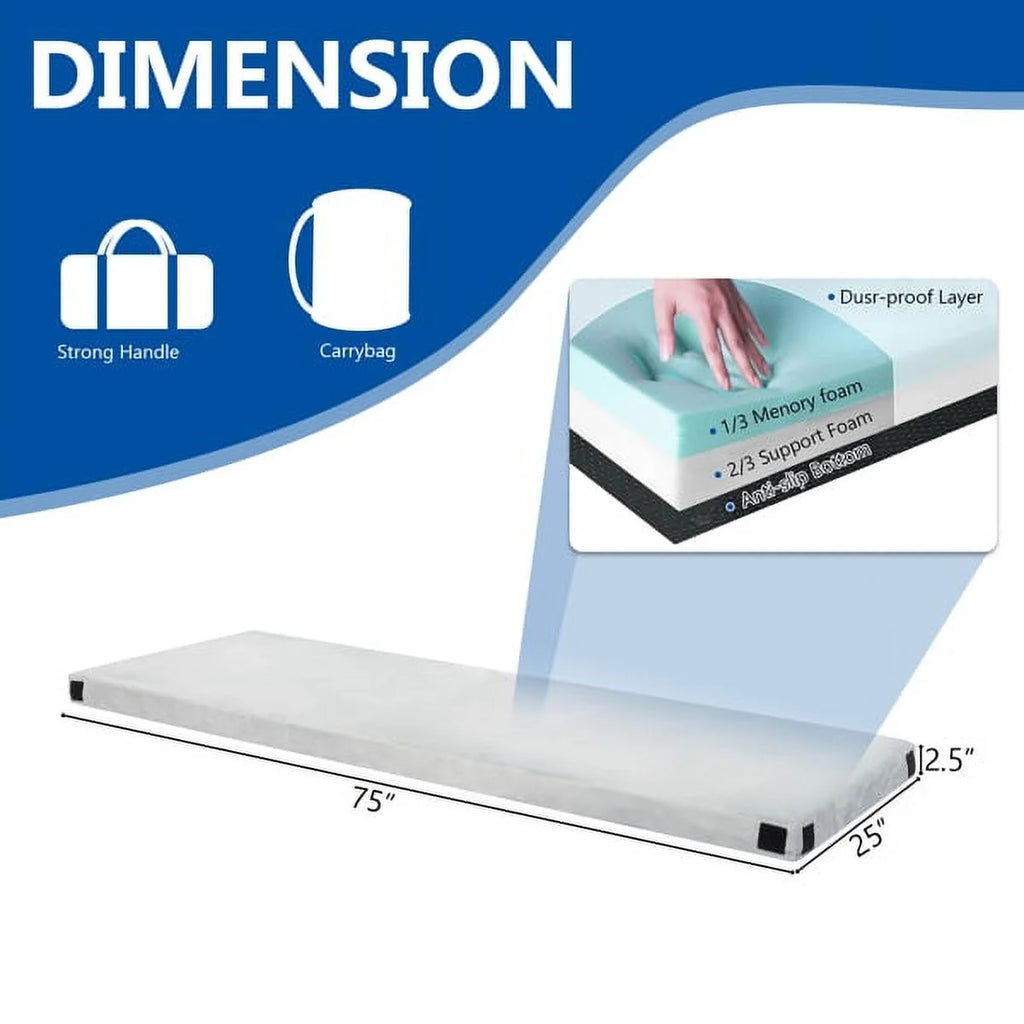Capri Memory Foam Camping Mattress with Waterproof Cover & Travel Bag F953