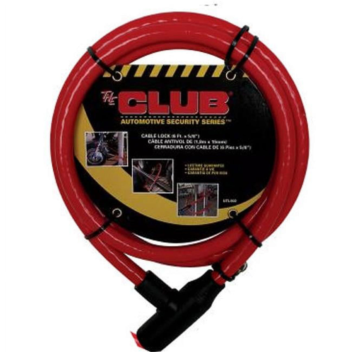 Red 6 Foot Keyed Cable Lock R553