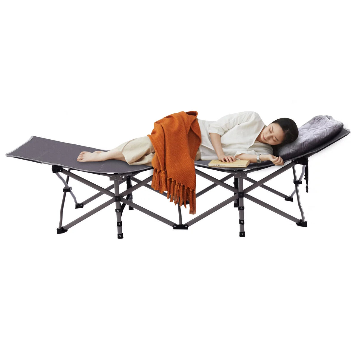 Portable Single Folding Bed with Mattress R89252