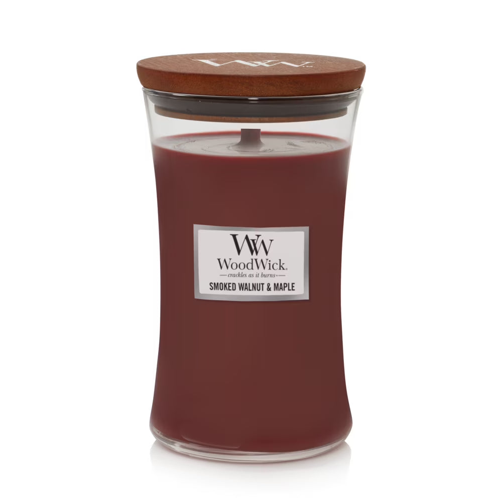 Smoked Walnut & Maple Large Hourglass Candle F90761