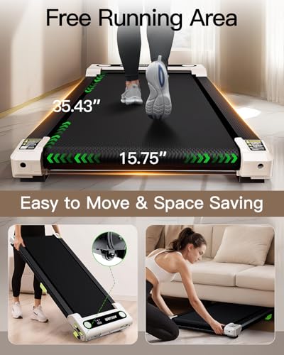 2.5 HP Under Desk Treadmill with Remote Control and LED Display K96131