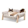 Cat Couch Bed with Removable Mattress Cover (Plush Beige) A60550