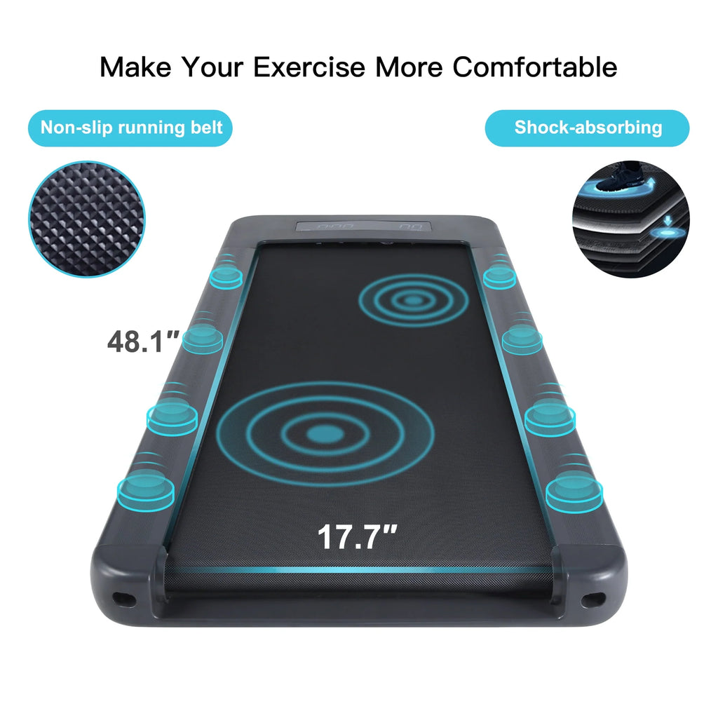 Under Desk Treadmill with LED Display and Remote Control Y620467