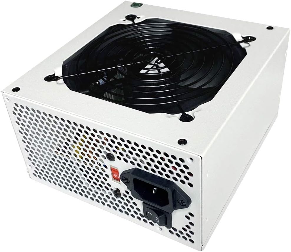 600W ATX Semi-Modular Power Supply with 120mm Black Fan L295498