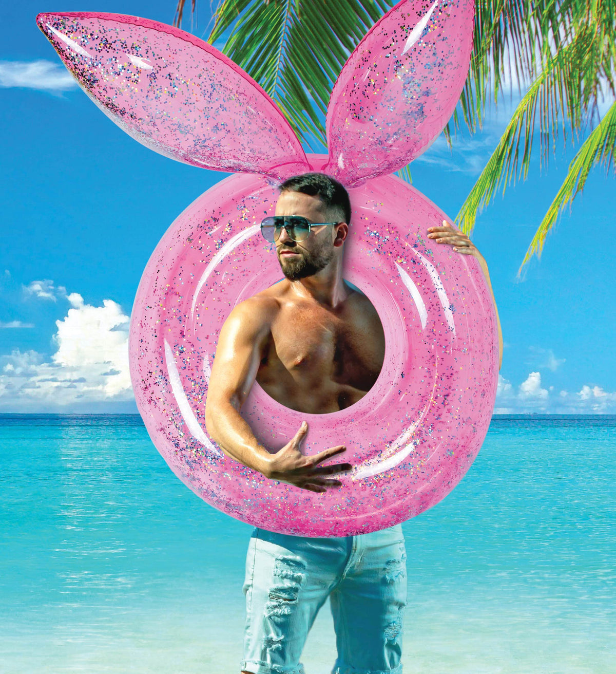 Inflatable Bunny Pool Float Tubes 3 Pack Q14193