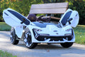 White 12V Kids Ride on Car with Remote G339