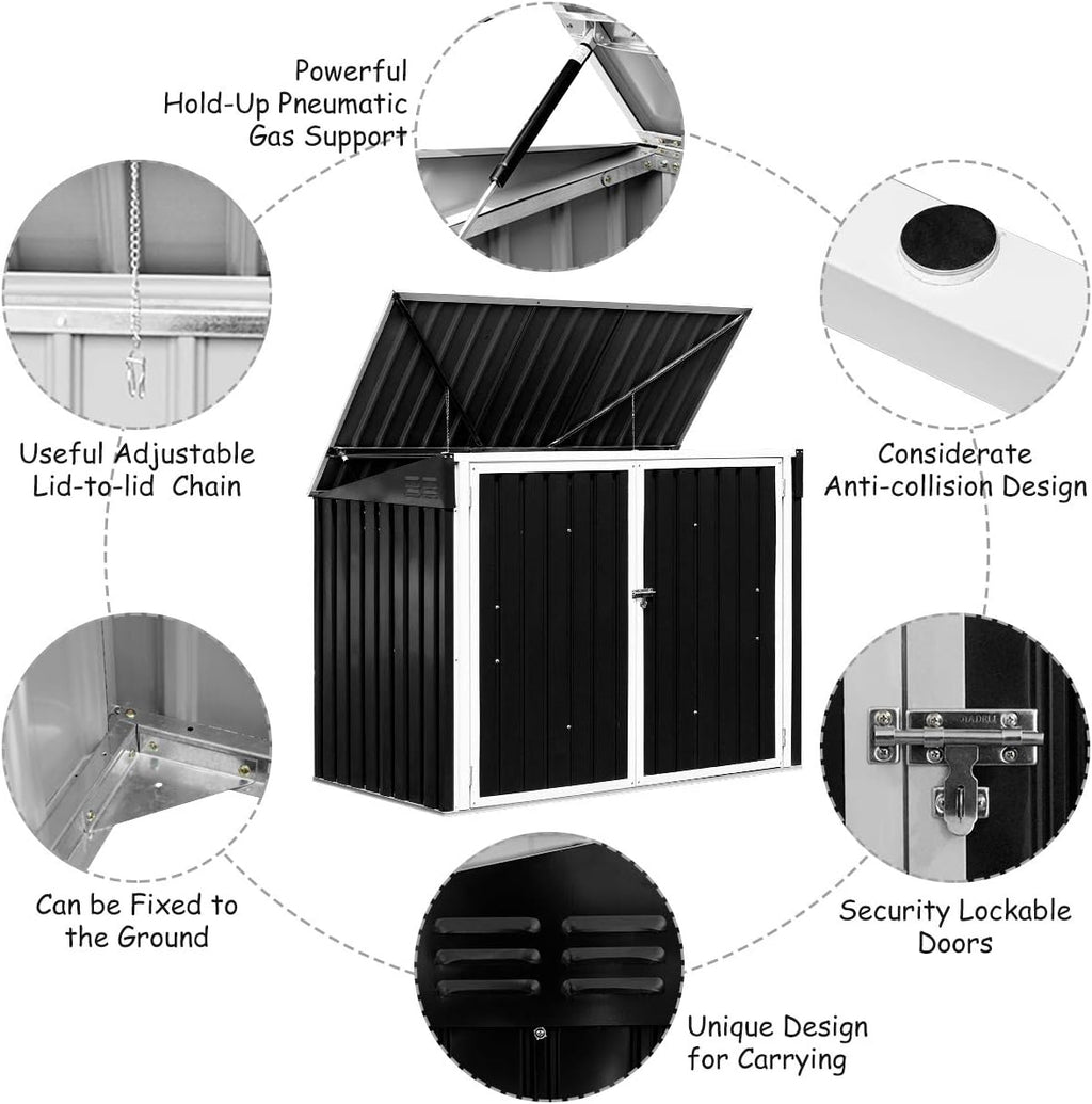 6x3FT Outdoor Storage Shed P537