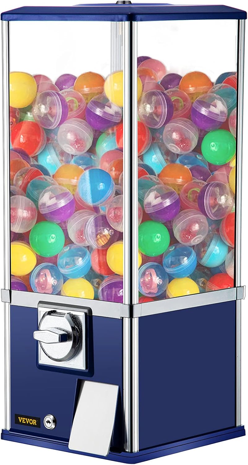 25.2 Height Blue Candy Gumball Vending Machine H5348