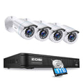 8 Channel 1080p Security Camera System with 1TB Hard Drive and 4 Bullet Cameras G2877