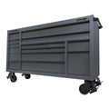 72 in. x 22 in. Slate Gray Triple-Bank Roll Cab R18437