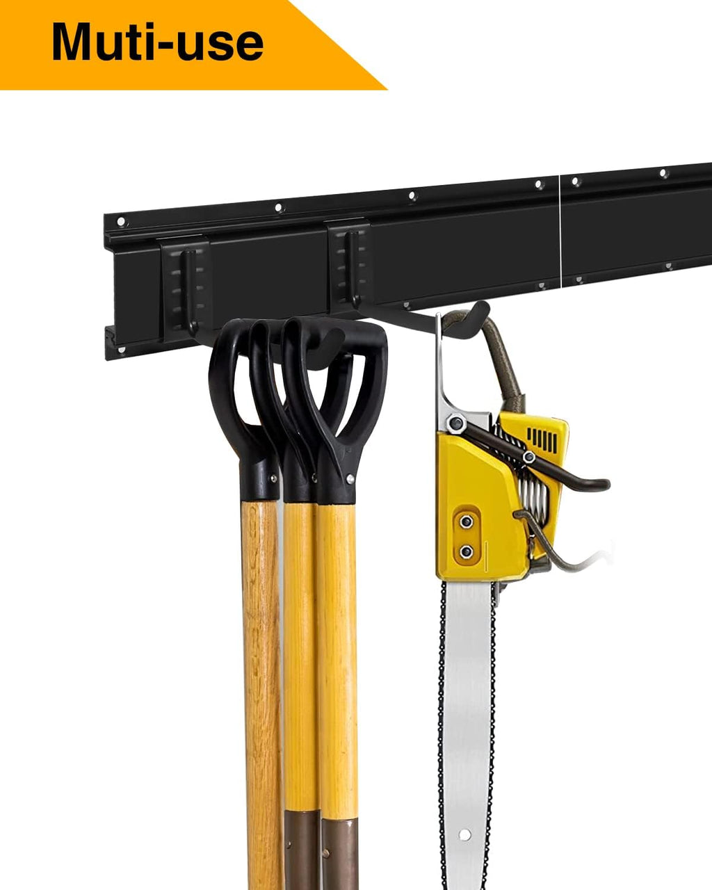 64INCH 4 Rail Aluminum Steel Wall Mount Tool Organizer, Pack of 2 N672090