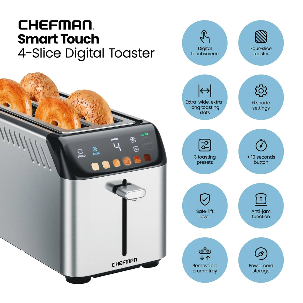 4 Slice Digital Toaster with Extra-Wide Slots Z490