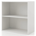 White 2-Tier Wood Bookcase T6942