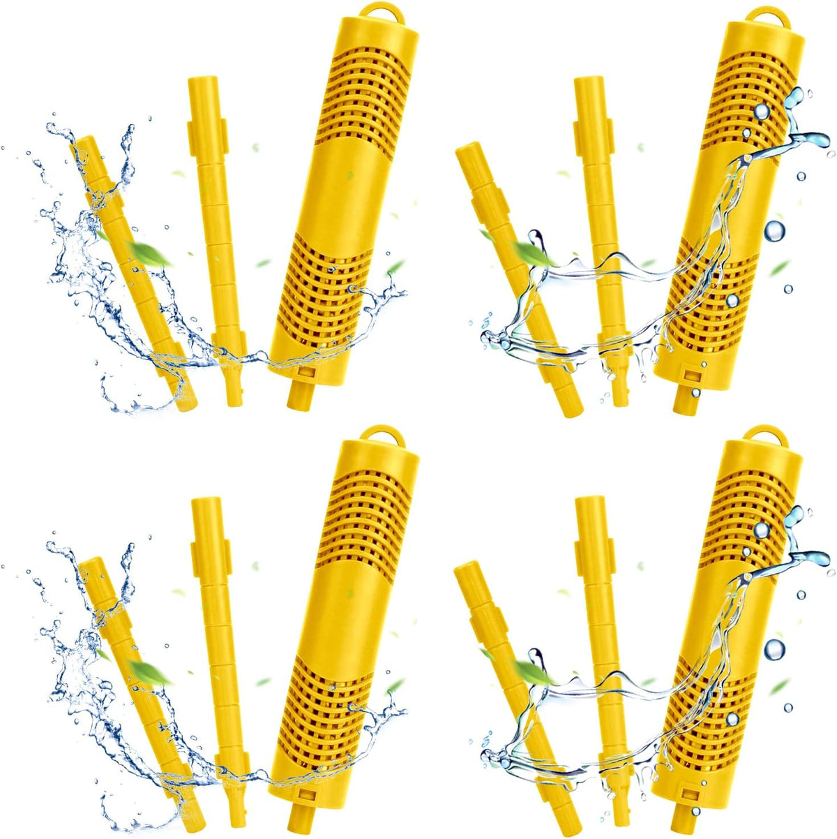 Spa Mineral Stick 4 Pack Hot Tub Filter with 4 Months Lifetime Cartridge Universal (Yellow) Pack of 2 Q254