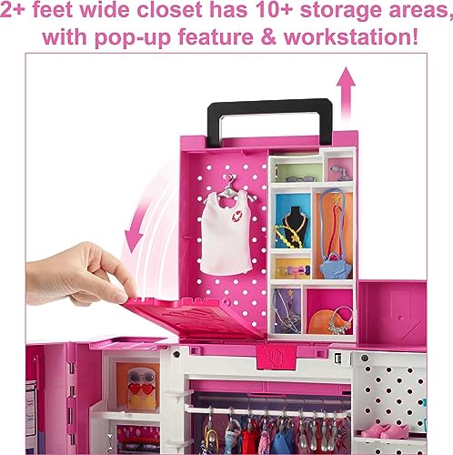 Barbie Dream Closet Playset with 35+ Doll Clothes & Accessories R384769