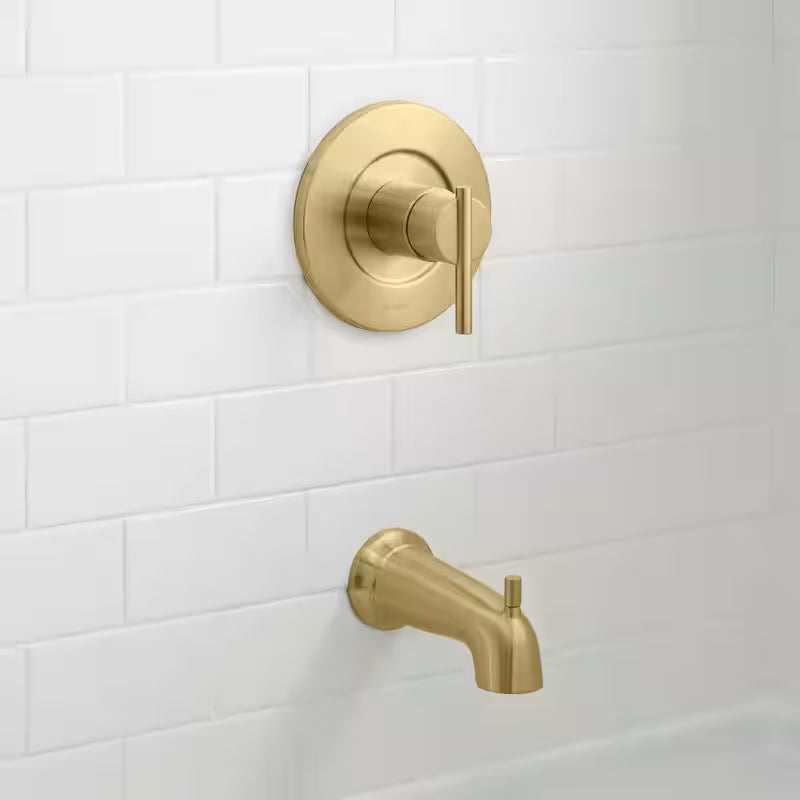 Single-Handle 1-Spray Tub and Shower Faucet 1.8 GPM Matte Gold P833354