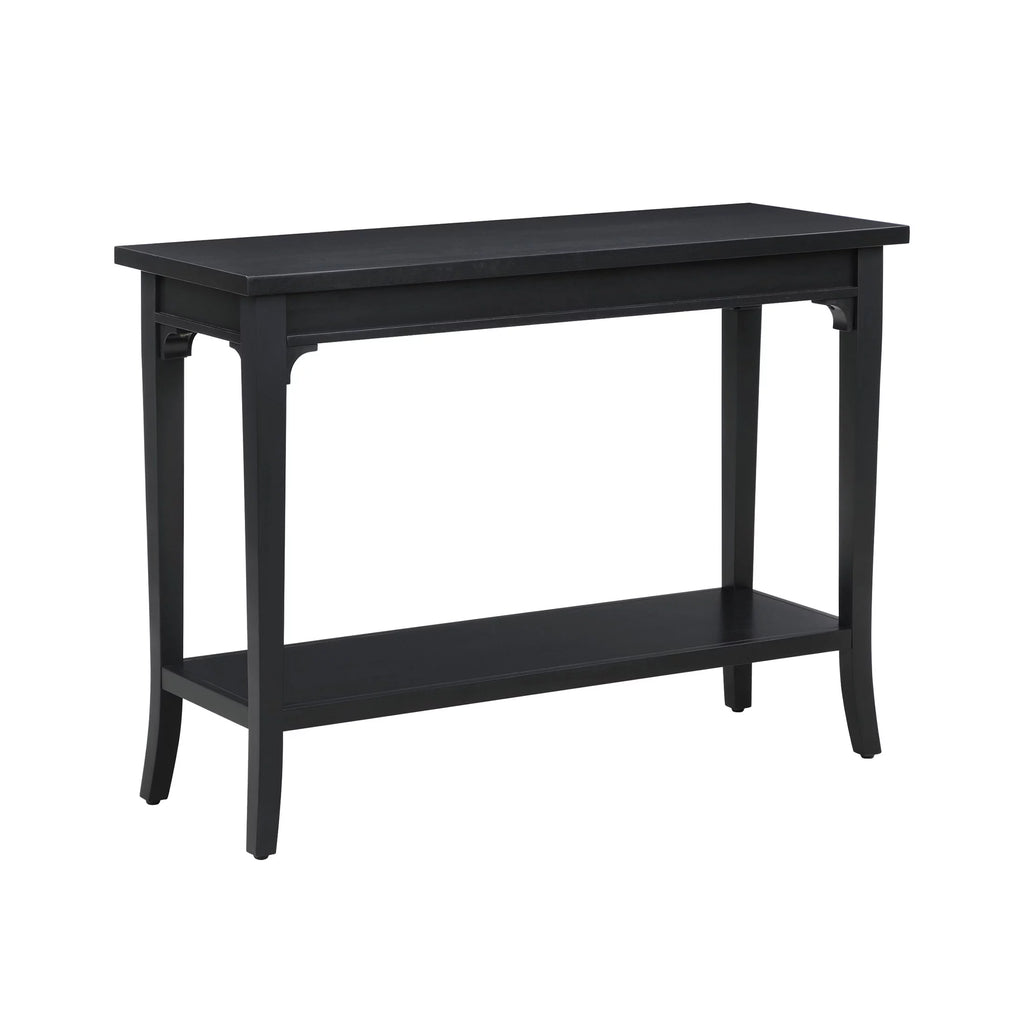 Console Table with Lower Shelf and Solid Wood Frame D10195